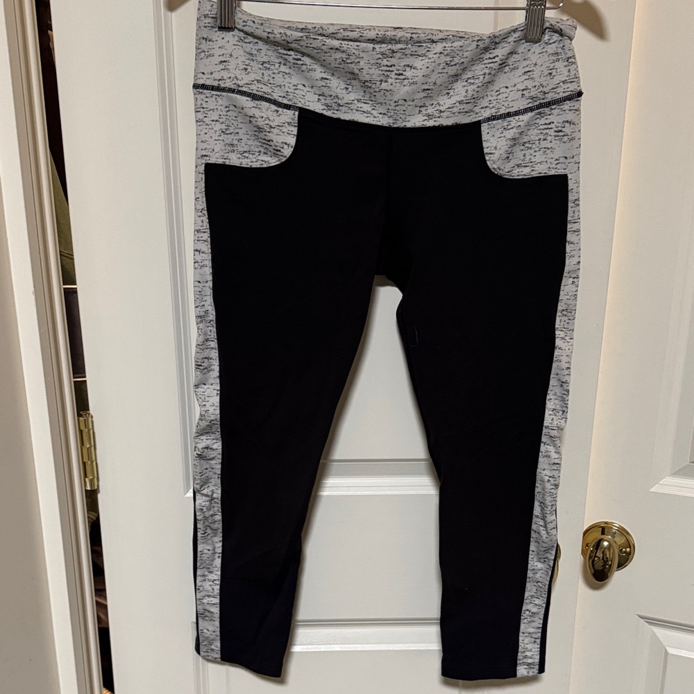 Peloton Black and Gray Athletic Leggings